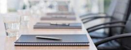 Closeup of notepad kept on table
